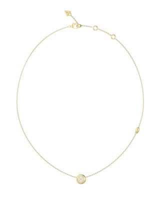 Guess Collana Acciaio Gold con Zirconi Bianchi