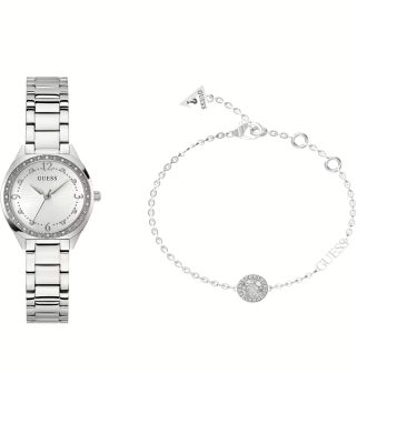 Guess Box Orologio+Bracciale Acciaio Charlot