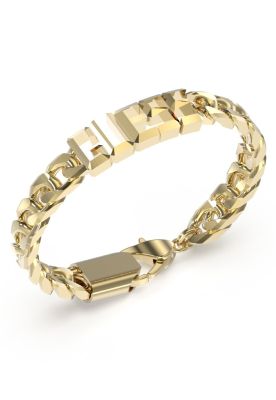 Guess Bracciale Catena Acciaio Gold