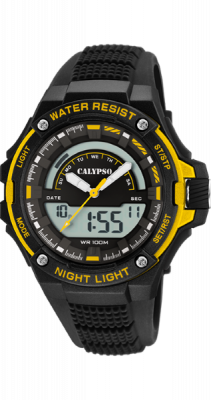Calypso Orologio Uomo Gomma Analogico Digitale Multifunzione Nero
