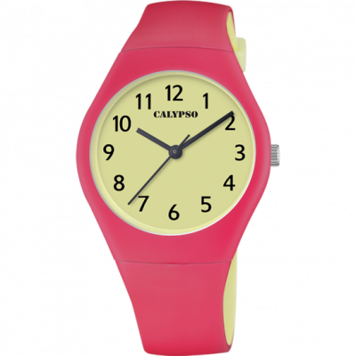 Calypso Orologio Solo Tempo Donna Gomma-Fuxia