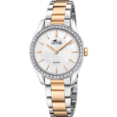 Lotus Orologio Acciaio Solo Tempo Quadrante Silver