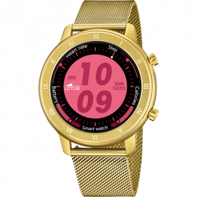 Lotus Orologio Smartwatch Donna Acciaio Gold