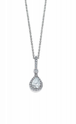 Lotus Collana Donna Argento Punto Luce Bianco e Zirconi