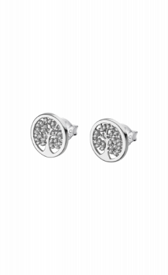 Lotus Orecchini Donna Argento Albero Della Vita Zirconi