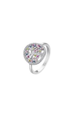 Lotus Anello Donna Argento Albero Della Vita-10