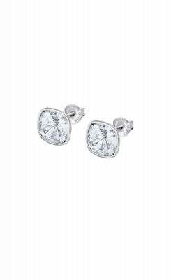 Lotus Orecchini Lobo Donna Argento Punto Luce Quadro Swarovsky