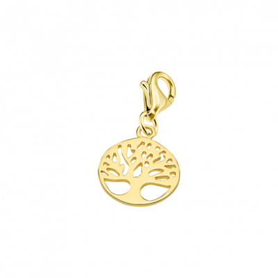 Lotus Charm Argento Gold Albero Della Vita