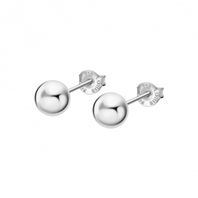 Lotus Orecchini Lobo Argento Sfera 8 mm