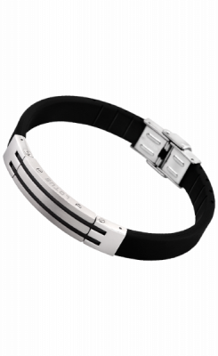 Lotus Bracciale Uomo Caucciù con Acciaio