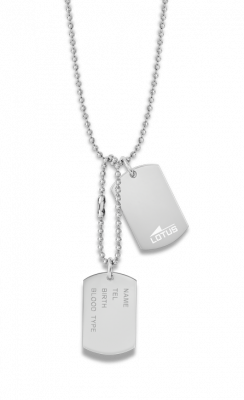 Lotus Collana Uomo Acciaio Piastra
