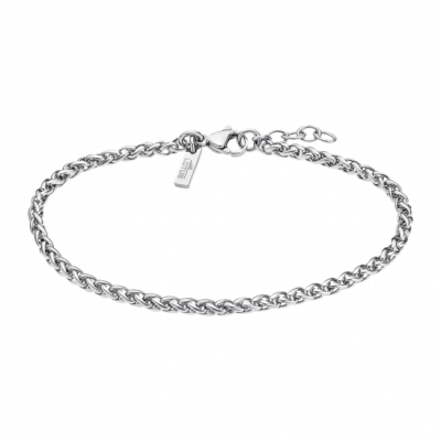 Lotus Bracciale Catena Fina Uomo Acciaio