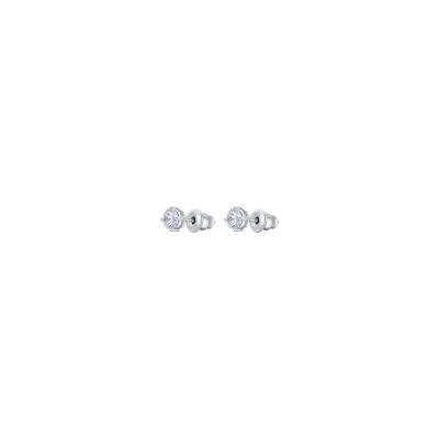 Luca Barra Orecchini Acciaio Punti Luce 4 mm