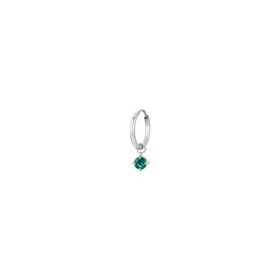 Luca Barra Mono Cerchietto Acciaio Zircone Verde