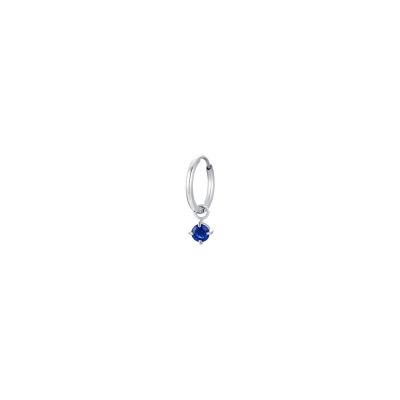 Luca Barra Mono Cerchietto Acciaio Zircone Blu