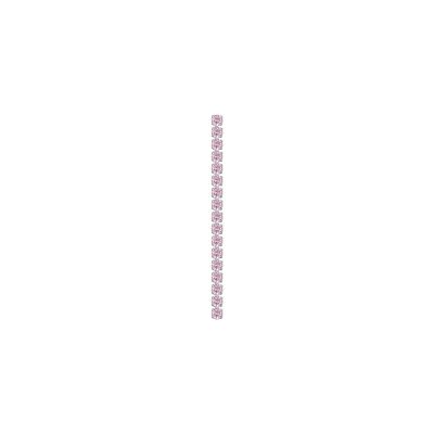 Luca Barra Mono Orecchino Tennis Acciaio Cristalli Rosa