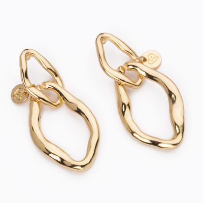 Barbieri Orecchini Metallo Gold Anelli Sagomati