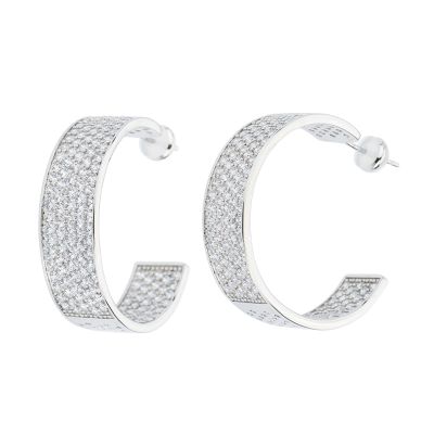 Barbieri Cerchi Metallo Rodiato e Pavè di Zirconi