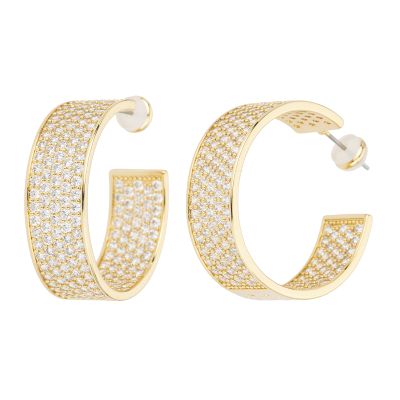 Barbieri Cerchi Metallo Dorato e Pavè di Zirconi