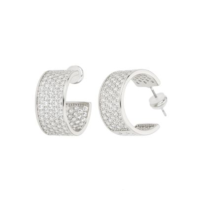 Barbieri Cerchi Metallo Rodiato e Pavè di Zirconi