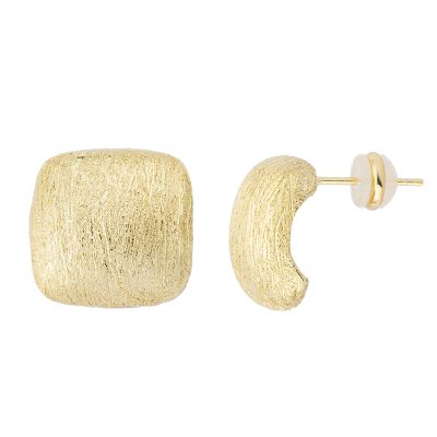 Barbieri Orecchini Metallo Dorato Spazzolato