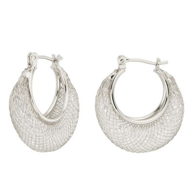 Barbieri Orecchini Metallo Rodiato con Cristalli