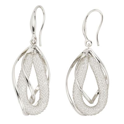 Barbieri Orecchini Metallo Rodiato con Cristalli