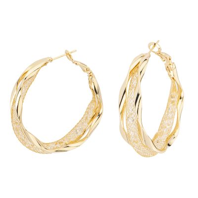 Barbieri Cerchi Metallo Dorato con Cristalli