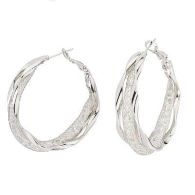 Barbieri Cerchi Metallo Rodiato con Cristalli