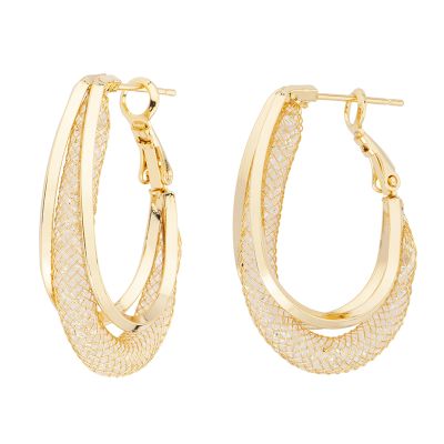 Barbieri Cerchi Metallo Dorato con Cristalli