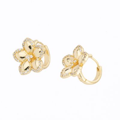 Barbieri Cerchi Metallo Gold con Fiore e Zirconi