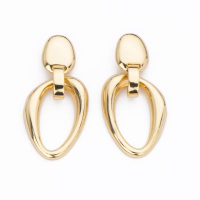 Barbieri Orecchini Metallo Gold Ovali Bombati