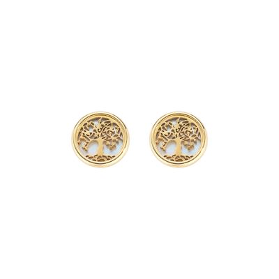 Amen Orecchini Lobo Donna Argento Gold Albero della Vita