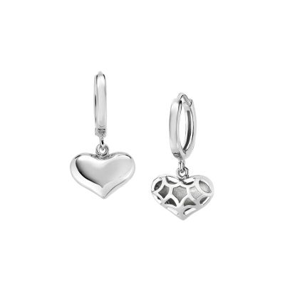 Amen Cerchi Argento con Cuore Traforato