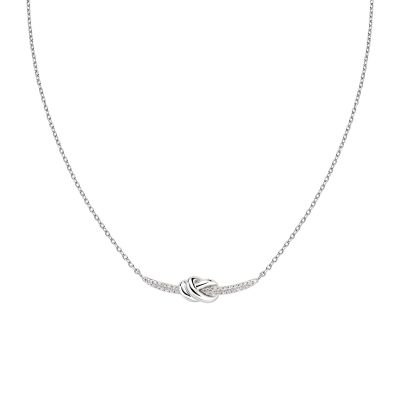 Amen Collana Ottone Nodo D'Amore e ZIrconi