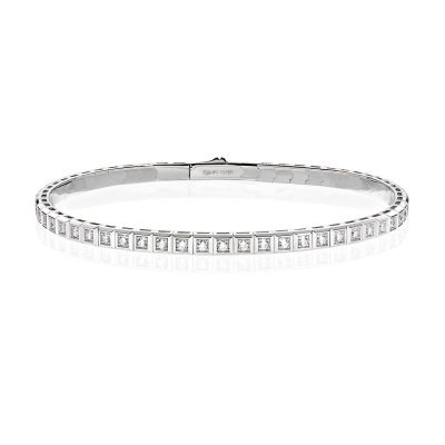 Amen Tennis Rigido Ottone Zirconi 2X2 mm