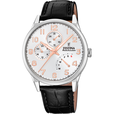 Festina Orologio Multifunzione Acciaio Quadrante Silver
