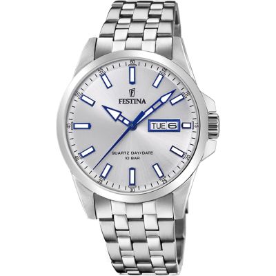 Festina Solo Tempo Acciaio Quadrante Silver