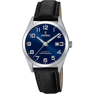 Festina Orologio Solo Tempo Acciaio Quadrante Blu