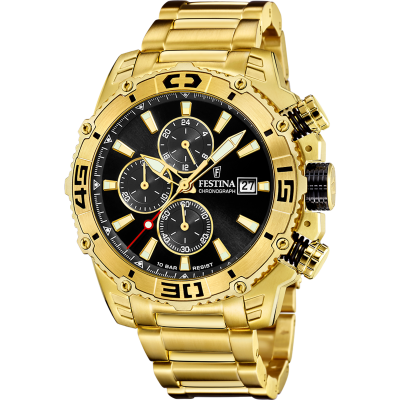 Festina Orologio Cronografo Acciaio Quadrante Nero