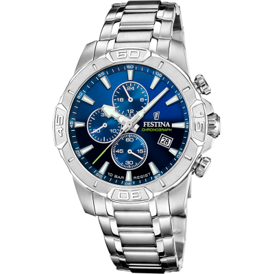 Festina Orologio Cronografo Acciaio Quadrante Blu