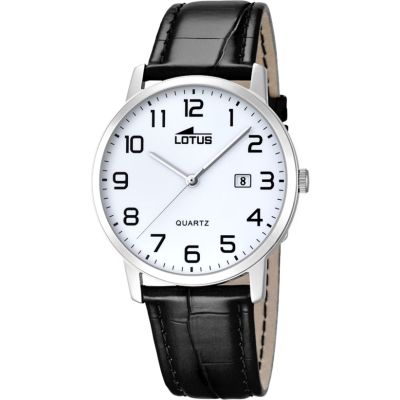 Lotus Orologio Solo Tempo Acciaio Quadrante Bianco