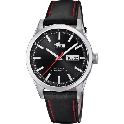 Lotus Solo Tempo Acciaio Quadrante Nero