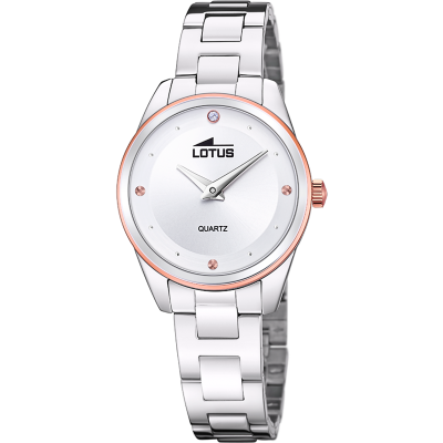 Lotus Orologio Acciaio Solo Tempo Quadrante Silver