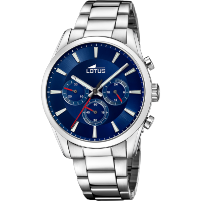 Lotus Orologio Uomo Solo Tempo Acciaio
