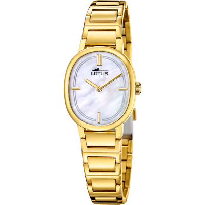 Lotus Box Orologio+Bracciale Acciaio Gold Quadrante Madreperla