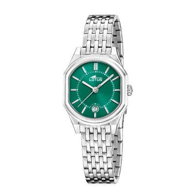Lotus Orologio Solo Tempo Acciaio Quadrante Verde