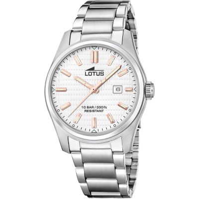 Lotus Solo Tempo Acciaio Quadrante Silver