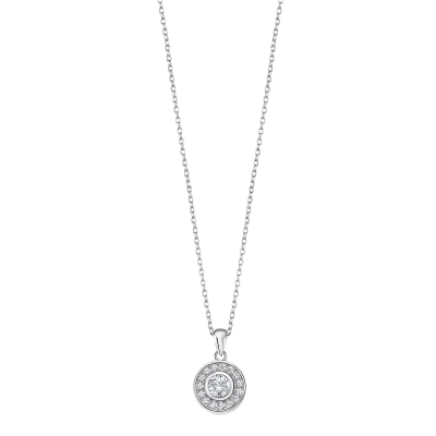 Lotus Collana Donna Argento Punto Luce Bianco