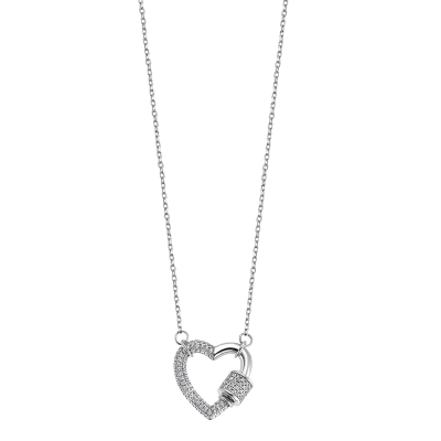 Lotus Collana Donna Argento Cuore Lucchetto
